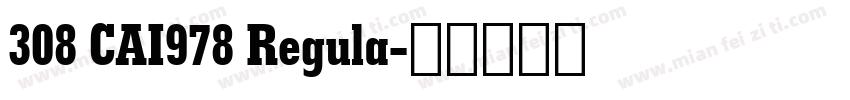 308 CAI978 Regula字体转换